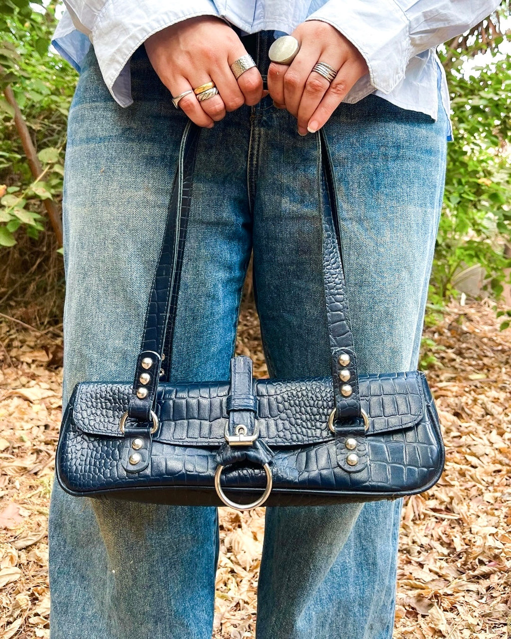 Midnight bag in navy blue