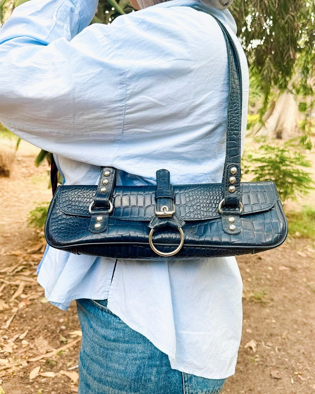 Midnight bag in navy blue